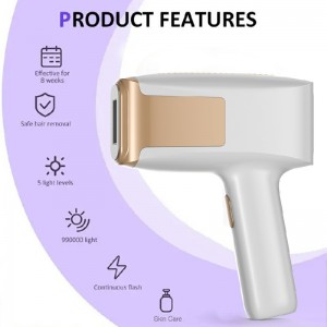 Vysoce kvalitní IPL pro odstraňování chloupků Přenosné zařízení Domů Používání zařízení pro odstraňování chloupků IPL