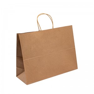 Kraft Paper Shop Bag Paper dárkové tašky s kliky Malýnákupní párty papírový taškana vlastní