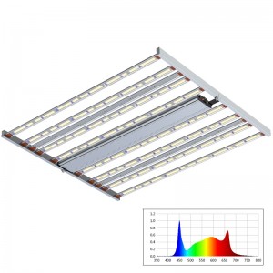800W Spectrum Nastavitelné extra UV+fr pruhy plné spektrum Hortikulturní LED Grow Light