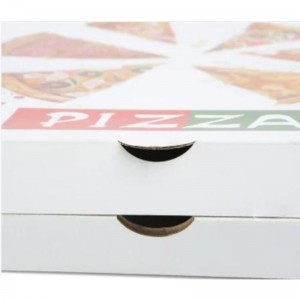 Velkoobchodna vlastní logo vytištěno 8-16 palců Ekologicky přátelský krabice balíček potravinářských papírů Pizza Box