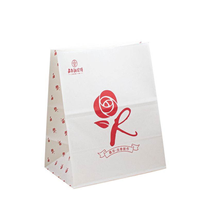 Logo Mini Paper Party Bags White Takeaway Velkoobchodní logo papírové tašky