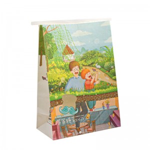 Velkoobchodna vlastní velikosti balicí tašky Kraft Paper pro sendvič s chlebem