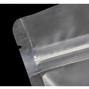 Opětovné uzavíratelné ploché potraviny balení pouzdrana zip matný čirý plastový sáčekna zip