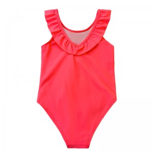 Dítě vlastní plavkyna volánové popruh dětské plavky Oem Swimwear Beachwear Kids