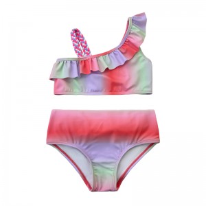 Gradient Color Baby Girl Swimwear Velkoobchodní dívky Swimwear Kids Bikini Baby Swimwear Oem