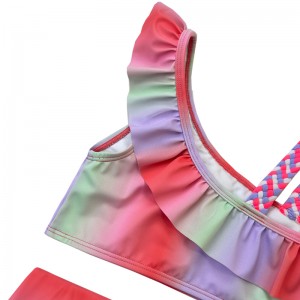 Gradient Color Baby Girl Swimwear Velkoobchodní dívky Swimwear Kids Bikini Baby Swimwear Oem