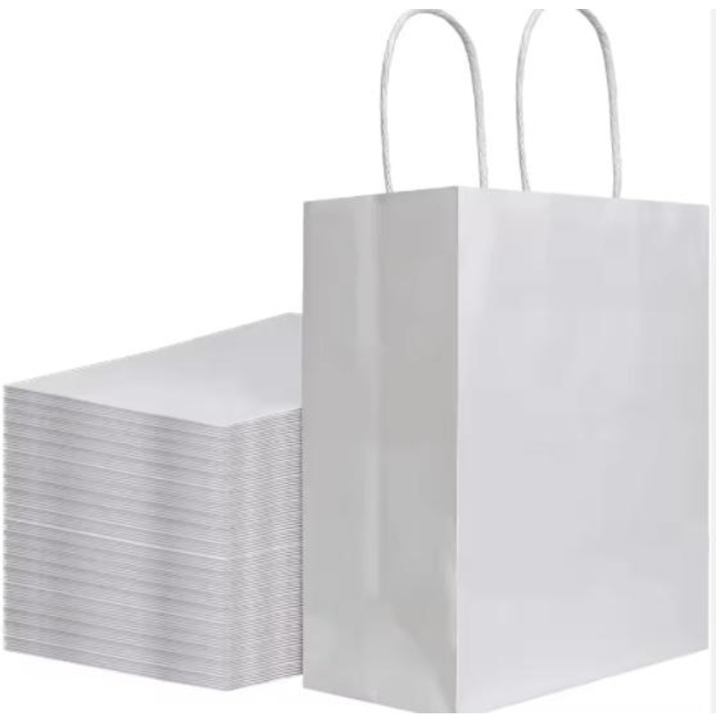 Přizpůsobené papírové tašky Kraft s vlastním osobním logemnakupování dárkové papírové tašky