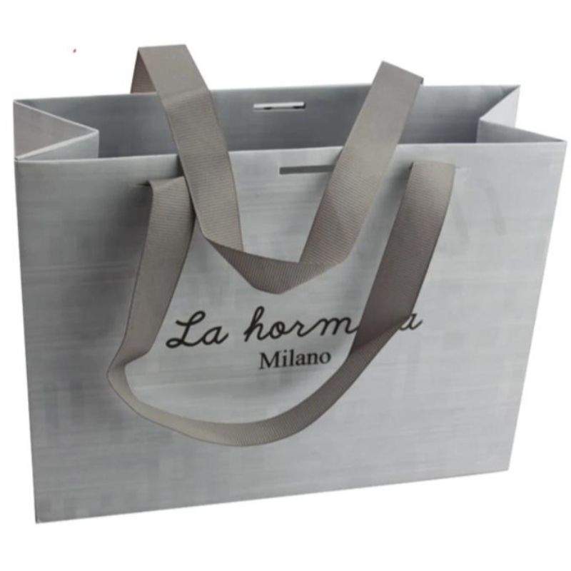 Velkoobchodna vlastní luxusní řemeslo dárek Brown White Balení Bolsa de Papel Printed Shopping Bag Kraft Paper Bags s vlastním logem