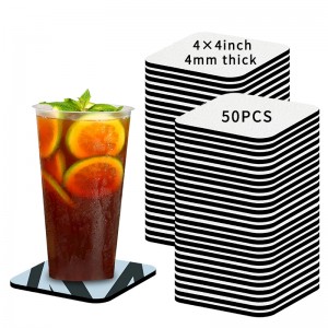 Sublimatizace tácků mezery Neoprenové čtvercové kulaté tádě pronápoje