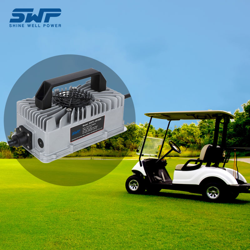 Inteligentnínabíječka s certifikací FCC a rozsahem vstupníhonapětí 100-240V golfový vozík baterie RV lithiová baterie