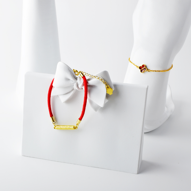 Nové 4 Broskvové květy Hollow A White Shell Broskvové květy Příslušenství Náramek