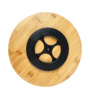 Bambusový otočný zásobník úložný zásobník Oragnizer