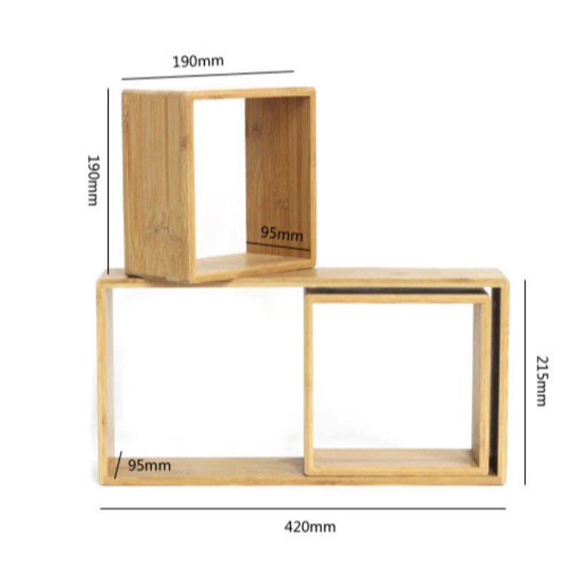 DIR Bamboo Frame Nástěnné dekorace Uskladňovací organizační sada