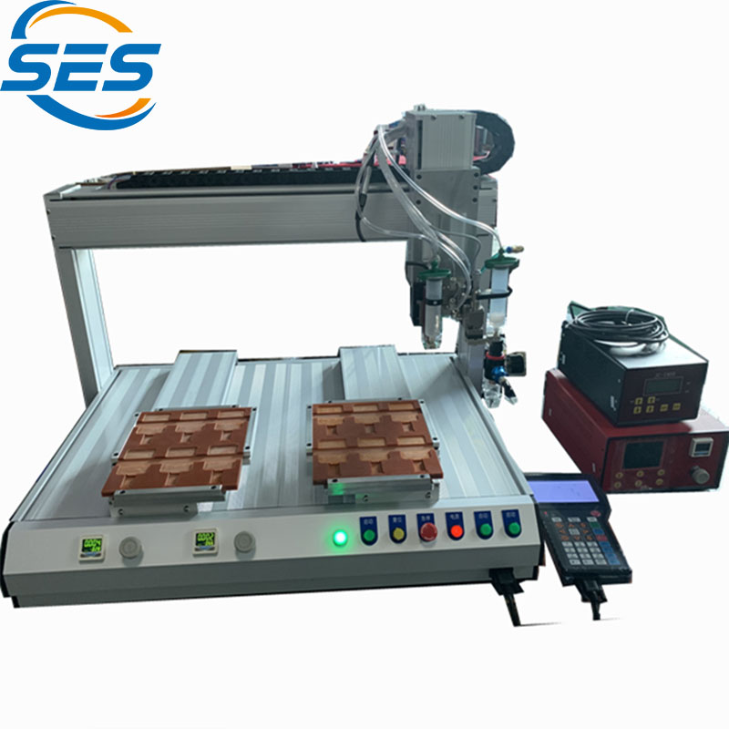 Dvojnásobek-Hlava Jet Valve Circuit Board Dispenser Machine