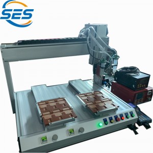 Dvojnásobek-Hlava Jet Valve Circuit Board Dispenser Machine