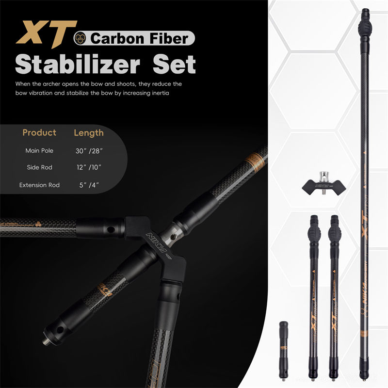 XT 3K karbonové stabilizátory pro lukostřelce