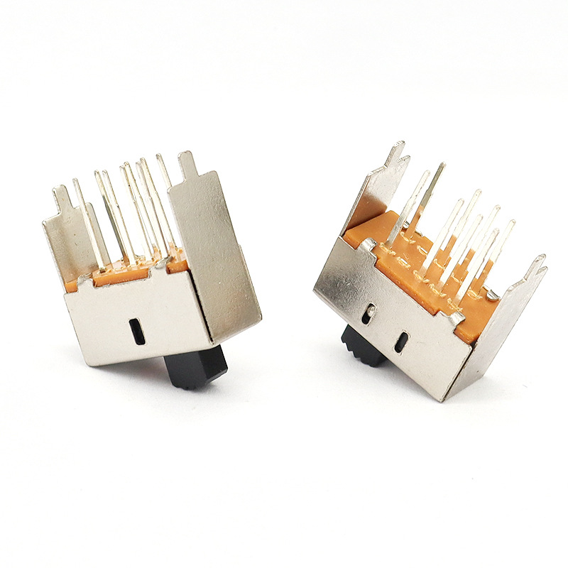 Spínač posuvného přepínače S23E03 Micro Slide Switch pro kadidlo vysoušeč vlasů, dvojitý-Řádek 8-Pin vertikální dva-Přepínač polohy