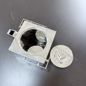 Zotye znerezové oceli kovová stříbro elektroplatovaný jednoduchý design 8,5 cm znerezové oceli Teapot