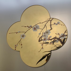 Zotye znerezové oceli zlaté zlaté elektrické čínské-Styl vzorovaný dekorativní předměty znerezové oceli