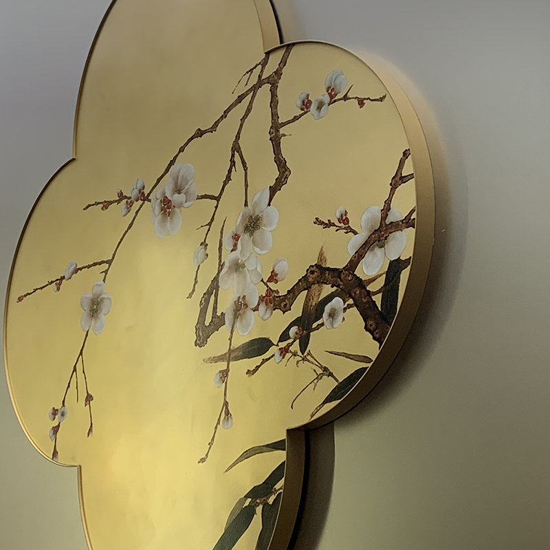 Zotye znerezové oceli zlaté zlaté elektrické čínské-Styl vzorovaný dekorativní předměty znerezové oceli