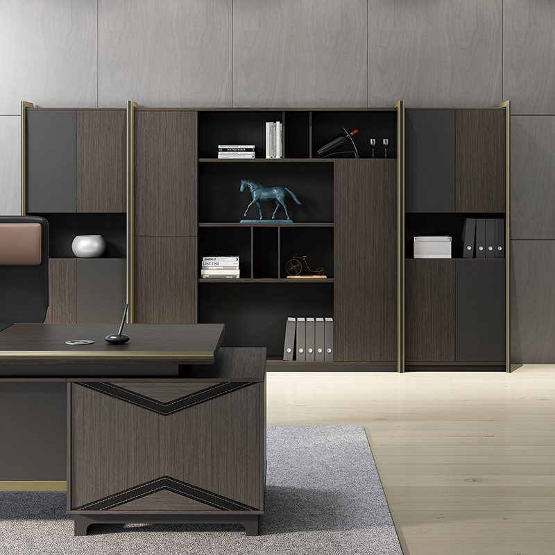 Model DBT002 Moderní Executive Desk Pracovní stůl pro manažery kancelářskéhonábytku, Nový čínský styl Světlý luxusní kancelářskýnábytek Boss Desk