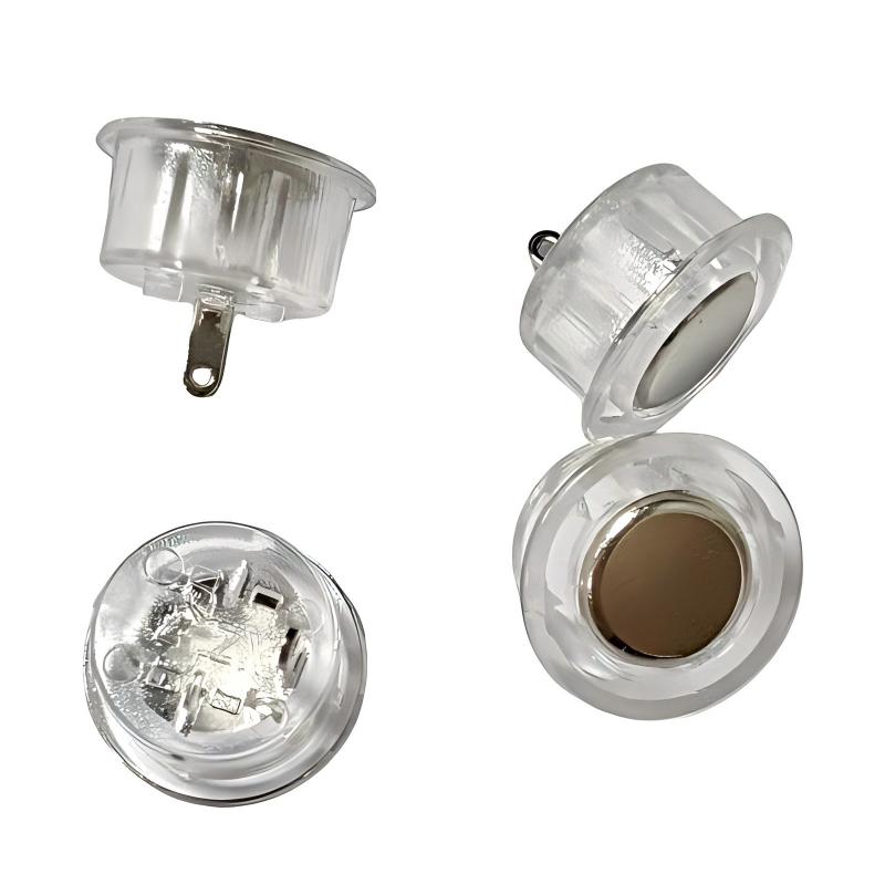 Taktový spínač (žádné světlo) 12mm zapuštěný pro šatní skříně a skříně;5V dotyk-řízené stmívatelné LED světlo s pohybovým senzorem